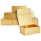 6 Pack Magnetic Gift Boxes with Lids, 9.5 x 7 x 4 Inches for Birthday, Wedding, Groomsman and Bridesmaid Proposal Box (Gold)